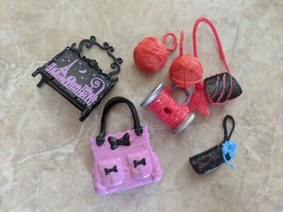 Monster High 11'' Doll Ever After High CATS MEOWLODY CATRINE Purse Handbag Lot