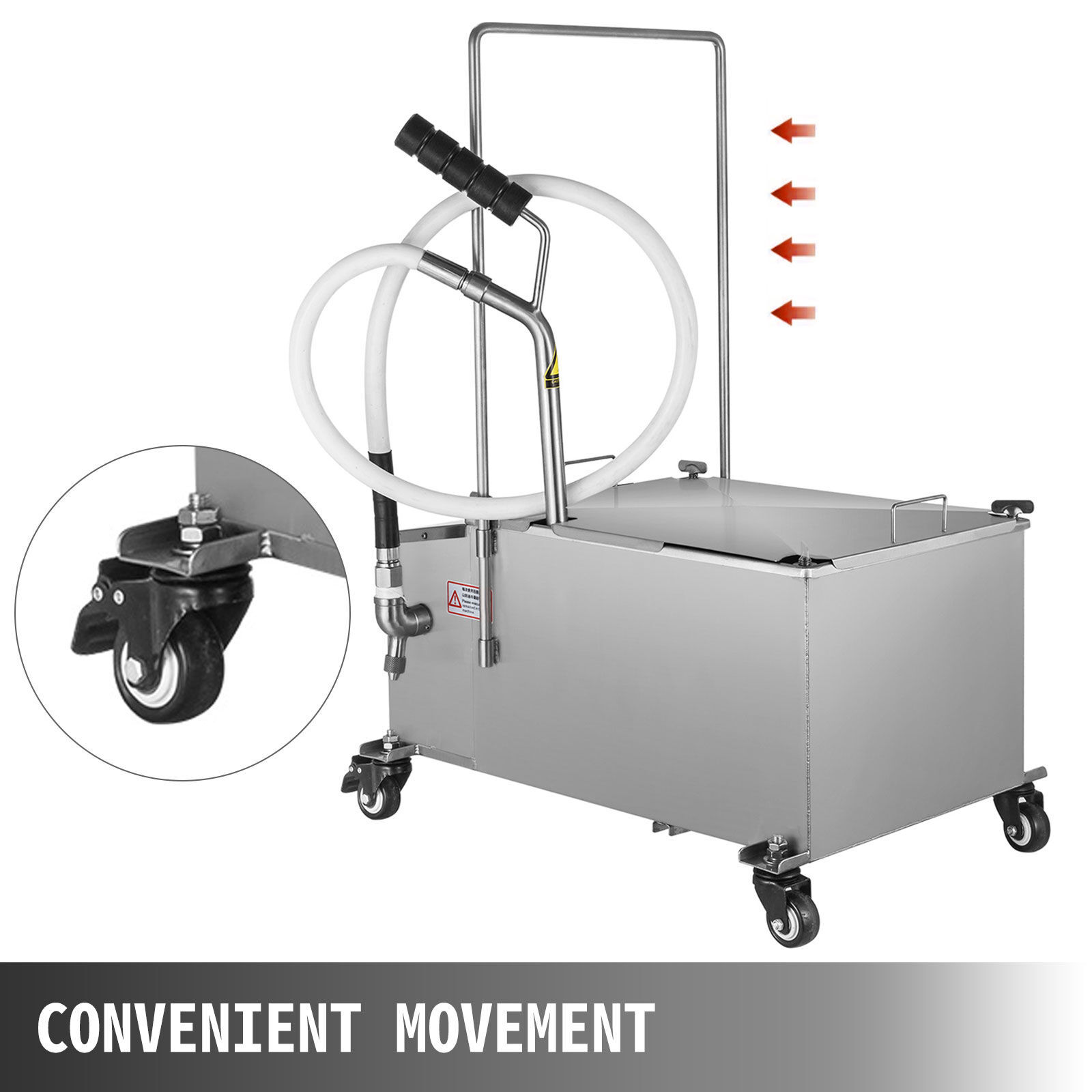 VEVOR Fryer Oil Filter 22/40/58L Commercial Cooking Oil Filtration