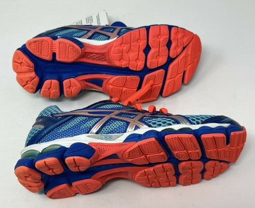 NEU Asics Gel Cumulus 15 T3C5N Damen-Laufschuhe Turnschuhe blau orange Größe 6 - Bild 7 von 10