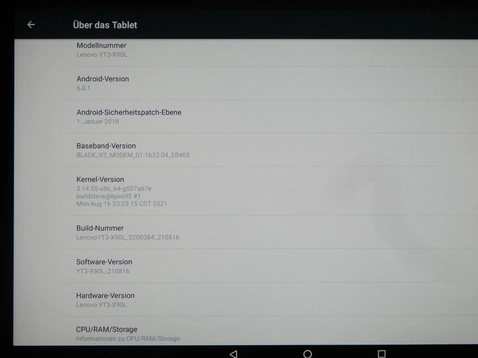 Lenovo Yoga Tab 3 Pro LTE, Intel Z8550, 2GB Ram, 32GB eMMC, 10,1" Zoll, Android - Bild 4 von 4