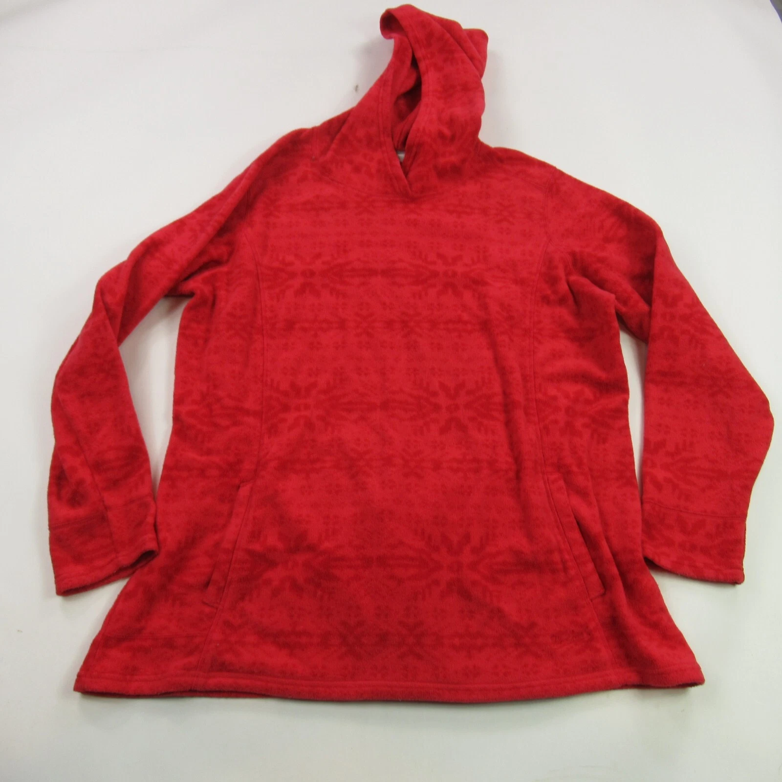 Woolrich Hoodie Womens 2XL Long Sleeve Lightweight Hooded Pockets Fleece