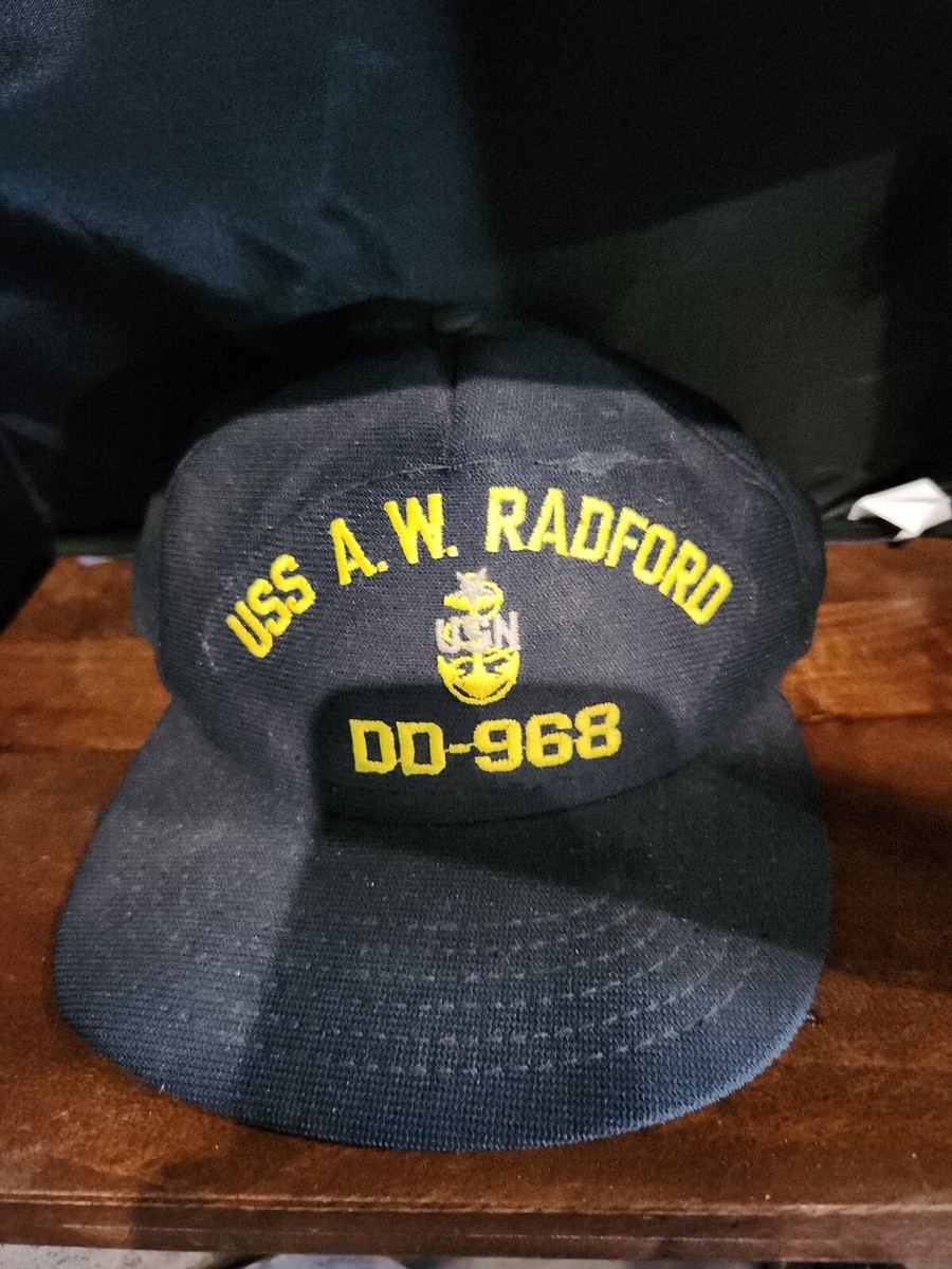 Vtg Military Memorabilia USS AW Radford DD-968 Snapback Hat Cap