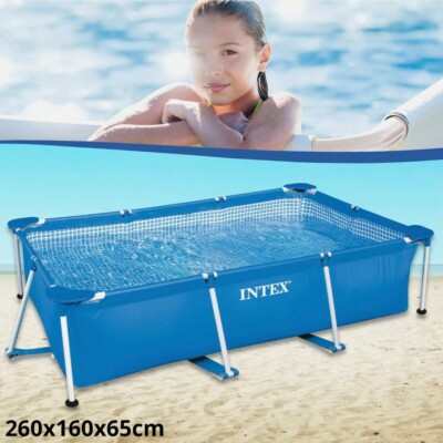 Intex Family Schwimmbad Swimming Pool  Familienpool Schwimmbecken Rechteck Frame
