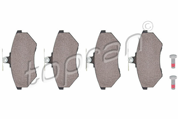 Kit plaquettes de frein avant résistant pour freinage lourd