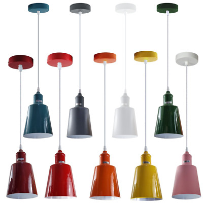 Pendant Light Retro Loft Style Metal Shade Color Lamp Vintage Industrial Blanket
