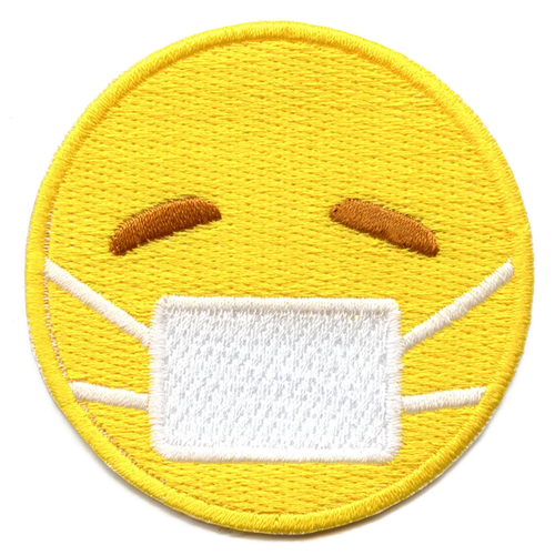 Emoji Bisou Cœur Visage Sequin Brodé Appliqué Patch Cousue Ou à