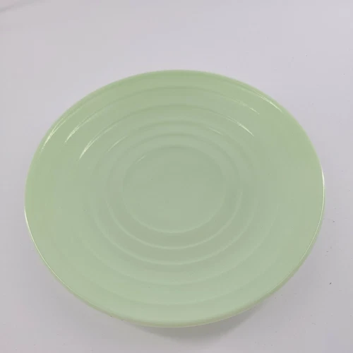 Hazel Atlas Moderntone Saucer Mint Green 5.5" Milk Glass Vintage