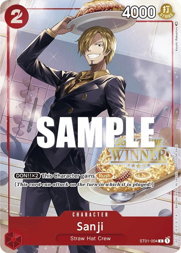 Sanji [Finalist] ST01-004 One Piece Promotion Cards for sale | eBay