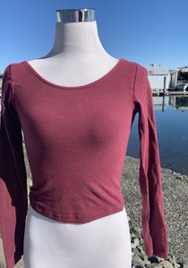 brandy melville red long sleeve