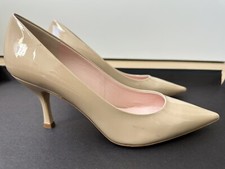 NWOB Kate Spade Sonia Paten Pale Vellum Pinkish Nude Heels Pumps Shoes Sz 9