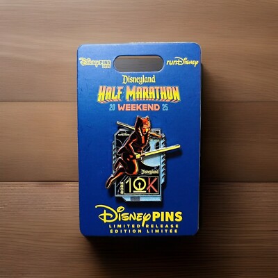 Disneyland 2025 Run Disney Half Marathon Ahsoka 10k Pin Star Wars