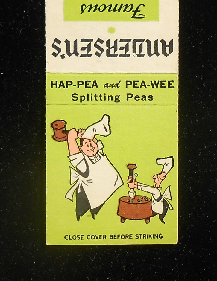1950s Andersen's Famous Restaurant Green Split Pea Soup Buellton CA