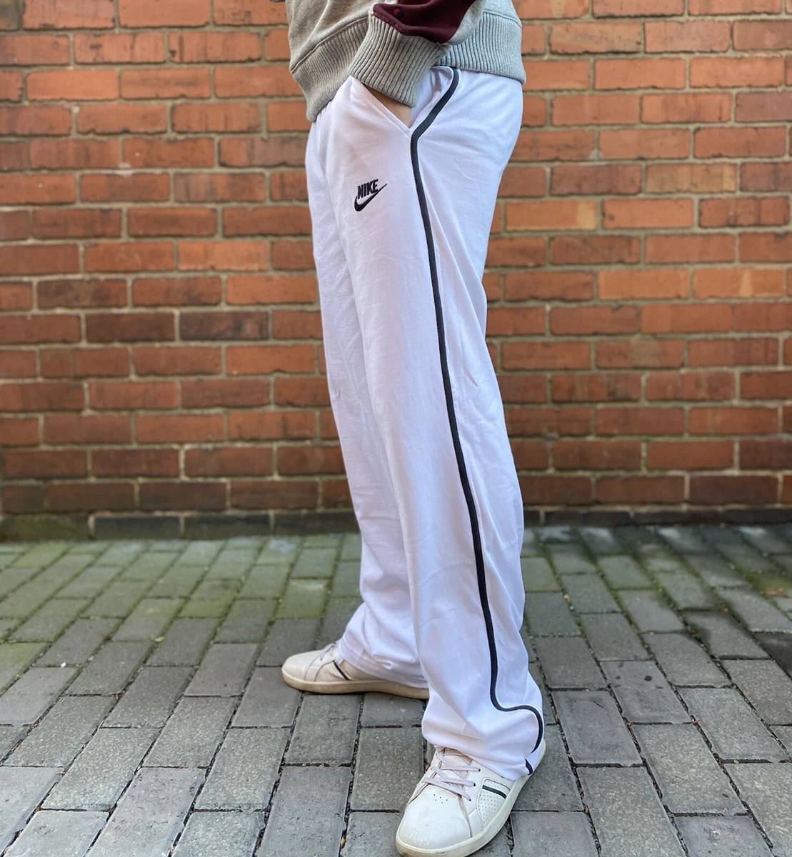 Nike White Joggers Men s Size Medium Loungewear Bottoms Tracksuit Bottoms Pants