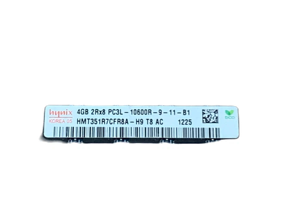 Hynix HMT351R7CFR8A-H9 4GB PC3-10600R Reg ECC Server Memeory - Image 3 of 4