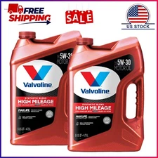 2 Pack, Valvoline High Mileage MaxLife 5W-30 Synthetic Blend Motor Oil 5 QT