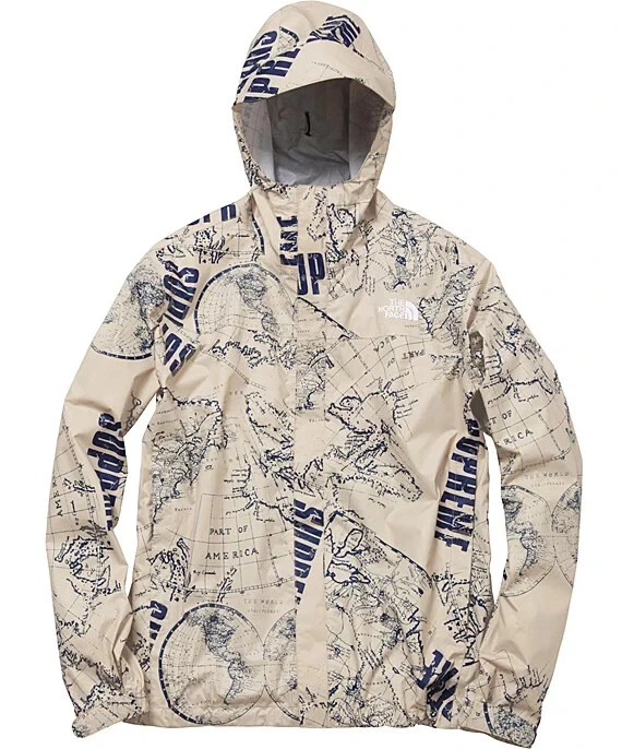 VESTE SUPREME NORTH FACE VENTURE NEUVE TAILLE X LARGE TAN SS12