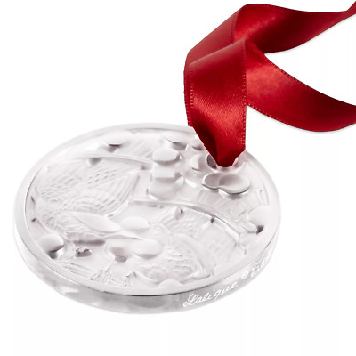 LALIQUE CRYSTAL 2021 MERLES ET RAISINS ANNUAL ORNAMENT CLEAR