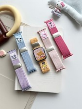 High-Quality Sanrio Braided Nylon Strap Compatible with Apple Watch S10 46mm NEW