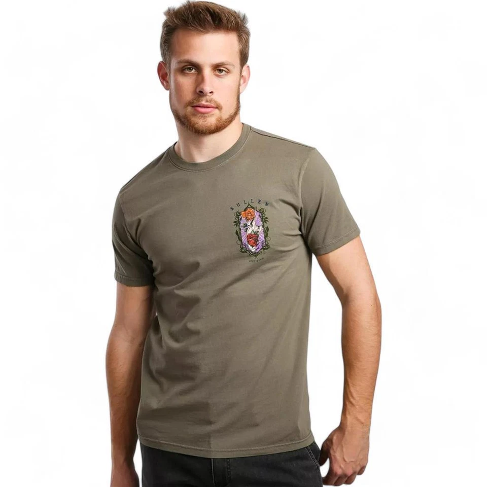 Camiseta para hombre Sullen Art Club Premium marco paiva Timberwolf tatuaje M-XXL Foto 2 de 2