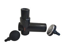 Brookstone Rechargeable Hot Cold Impact Massager w 2 Attachments 5.75"x5.5"