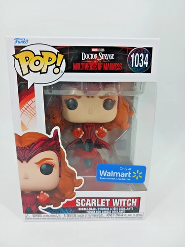 Funko POP Scarlet Witch #1034 Marvel Doctor Strange Walmart Excl 2 Left Hands