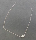 Tiffany & Co. Elsa Peretti Bean Design Pendant Necklace Sterling Silver N730
