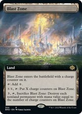 1x Blast Zone - Foil - Extended Art Light Play MTG Magic - Kid Icarus -