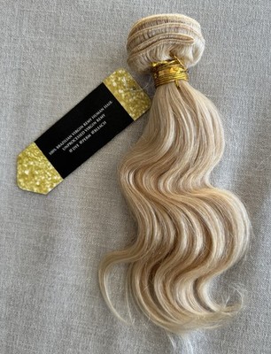 9A Plus Brazilian Virgin Remy Hair Weft 100g  12  Gold Bundle Bleach Safe Wavy