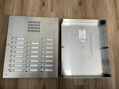 Elcom Türklingeltableau 23 Einheiten 300x405mm Edelstahl Unterputz 1stk  /824