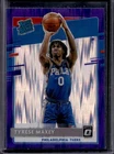 2020-21 Donruss Optic Tyrese Maxey Purple Shock Prizm RC Rated Rookie #171