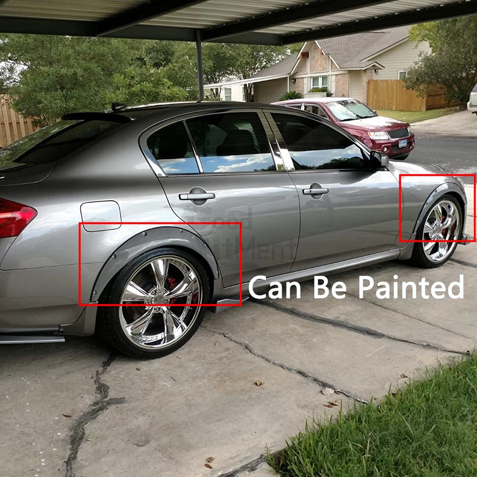 Kit de carrocería de arcos de rueda extra anchos para guardabarros turbo 3,5"" para Hyundai Veloster Foto 4 de 4