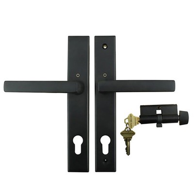 Dallas Contemporary Lever Handle, Keyed Active with Thumbturn,  M1643 / 2161N S