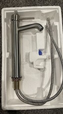Single Hole 1-Handle Vessel Bathroom Faucet in Brushed Nickel