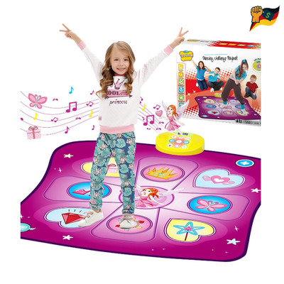 Tanzmatte Kinder Musikmatte lila 3 Modi Spielzeug für Mädchen 3 8 Jahre, LED