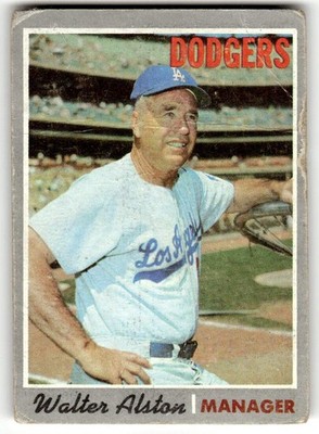 1970 Topps #242 Walter Alston Los Angeles Dodgers Baseball Manager