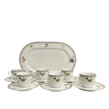 🟠 Italia Navigazione Transatlantico REX Servizio da Caffè 1a Classe