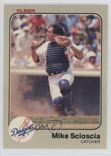 1983 Fleer Mike Scioscia #221 1th9