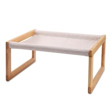 Cat Bed, Solid Wooden Pet Hammock, Soft and Breathable Fabrics, Cat Beds for ...