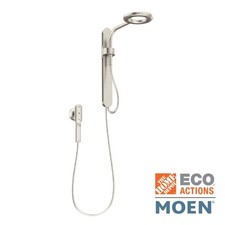 Spa Shower 1-Spray 8 in. Dual Wall Mount Fixed and Handheld Shower Head