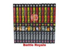 Battle Royale Manga English Version Set | Volume 1-15 (END) by Takami Koushun