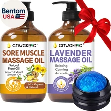 Massage Oil for Massage Therapy,Lymphatic Drainage-Ginger Oil Sore Muscle Arnica