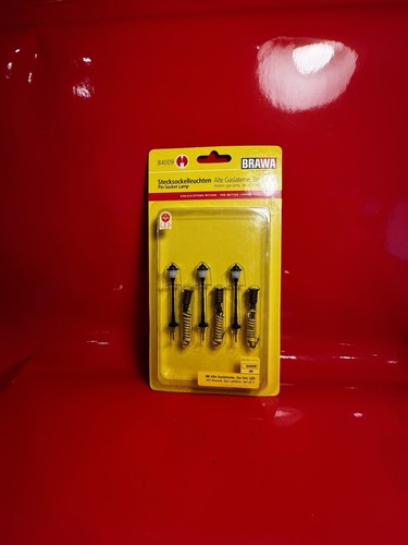 Juego de 3 bases de enchufe de linterna de gas antigua Brawa 84009 | Zustand: Neu