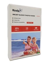Koala Inkjet 4"x6" Glossy Photo Paper 100 Sheets for Printer G180-4R