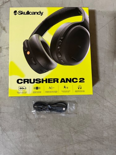 NEW - Skullcandy Crusher ANC 2 Noise Canceling Wireless Headphones Black + USB-C - Picture 3 of 4