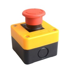 22mm Sealed Stop Push Button Switch 600V 10A Red for Harsh Environments