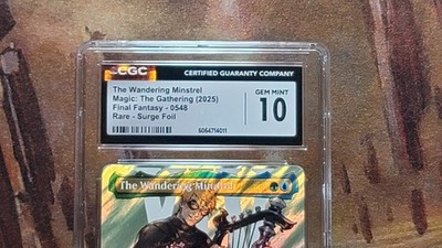 MTG The Wandering Minstrel Surge Foil Borderless #0548 Final