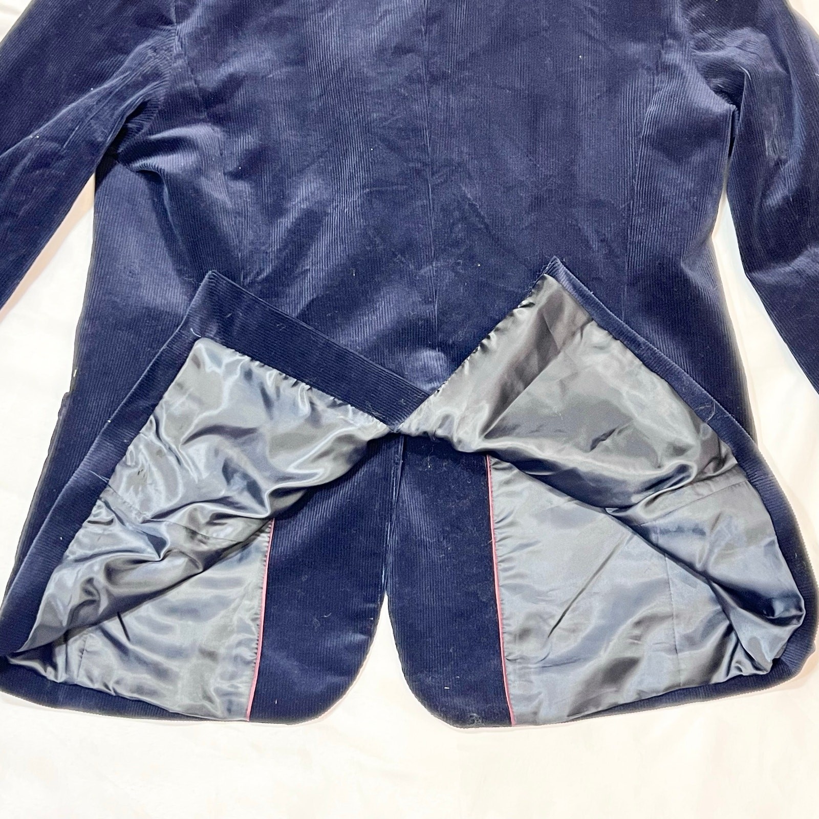 Talbots 2 Button Jacket Blazer Collared Navy Blue… - image 4