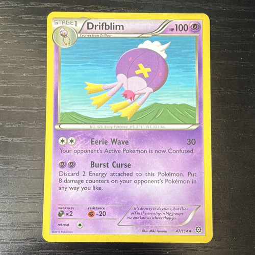 The Pokemon Company Pokemon TCG Steam Siege Drifblim 47/114 Regular Uncommon Eng - 第 1/2 張圖片