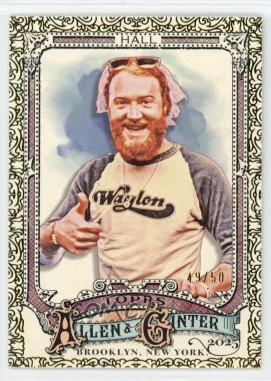 2025 Topps Allen & Ginter Gold Foil Filagree /50 John Hall #256 Rookie RC 08jk