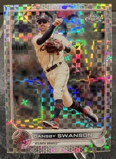 Dansby Swanson 2022 Topps Chrome #46 X-Fractor Atlanta Braves